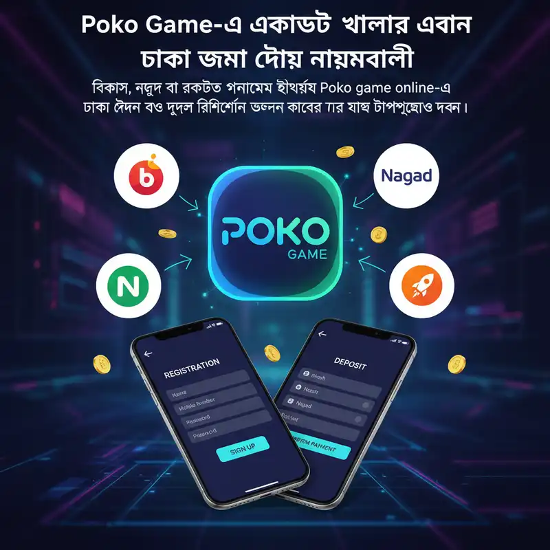 Poko Game Online Registration and Deposit Guide Banner